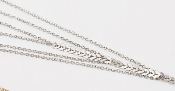 Layered Leg Chain In Silver - Picture 4 of 5